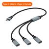 Aluminum Alloy Shell Multiple Splitter Adapter TPE Plastic USB Power Charging Hub  Power Charging