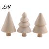 Handmade Holiday Decoration DIY Unfinished Wooden Kit Blank Craft Christmas Tree Wood Figurines Party Crafting Material for Kids Painting