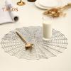 Halloween Table Place Mat Creative Plastic Spider Web Place Mat Waterproof Oil Proof Heat Insulation Bowl Mat Reusable Anti Scald Pad Kitchen Supplies