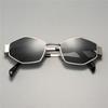 2PCS Vintage Punk Style Sunglasses Men Retro Round Metal Frame Women Sun Glasses Fashion Eyewear