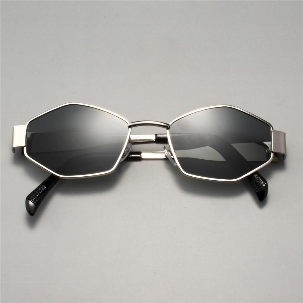 2PCS Vintage Punk Style Sunglasses Men Retro Round Metal Frame Women Sun Glasses Fashion Eyewear