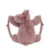 JELLYCAT Jungle Animals Hagdi Hippopotamus Backpack Soothing Companion Doll Plush Doll 28cm Height