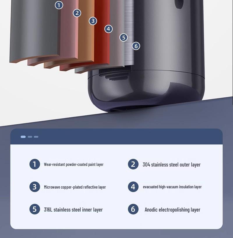 316L Stainless Steel Large-Capacity Thermos Kettle for Tea Brewing and Steeping