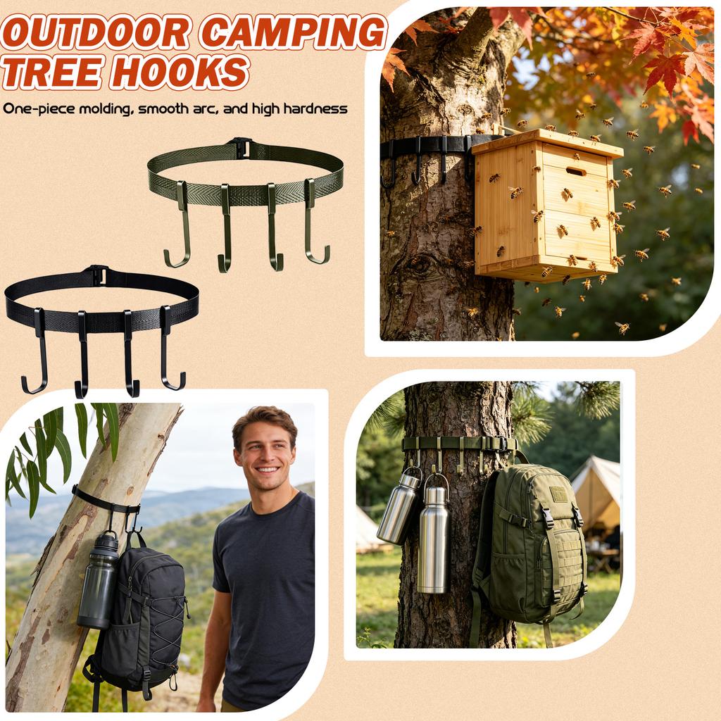 Multifunctional Belt- Hanging Strap: A Portable Suspension And Storage Tool Designed For Outdoor Camping. Crafted From High-strength, Materials, It