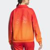 Adidas X Qi Baishi Kollaboration SS24 Seitenstreifen Halber Stehkragen Reißverschluss Langarmjacke Damenjacke Hellkarmesinweiß JG8770