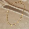 Collier Collier Chaîne Serpent Pendentif Cœur Doré Pour Femmes Bijoux Délicats
