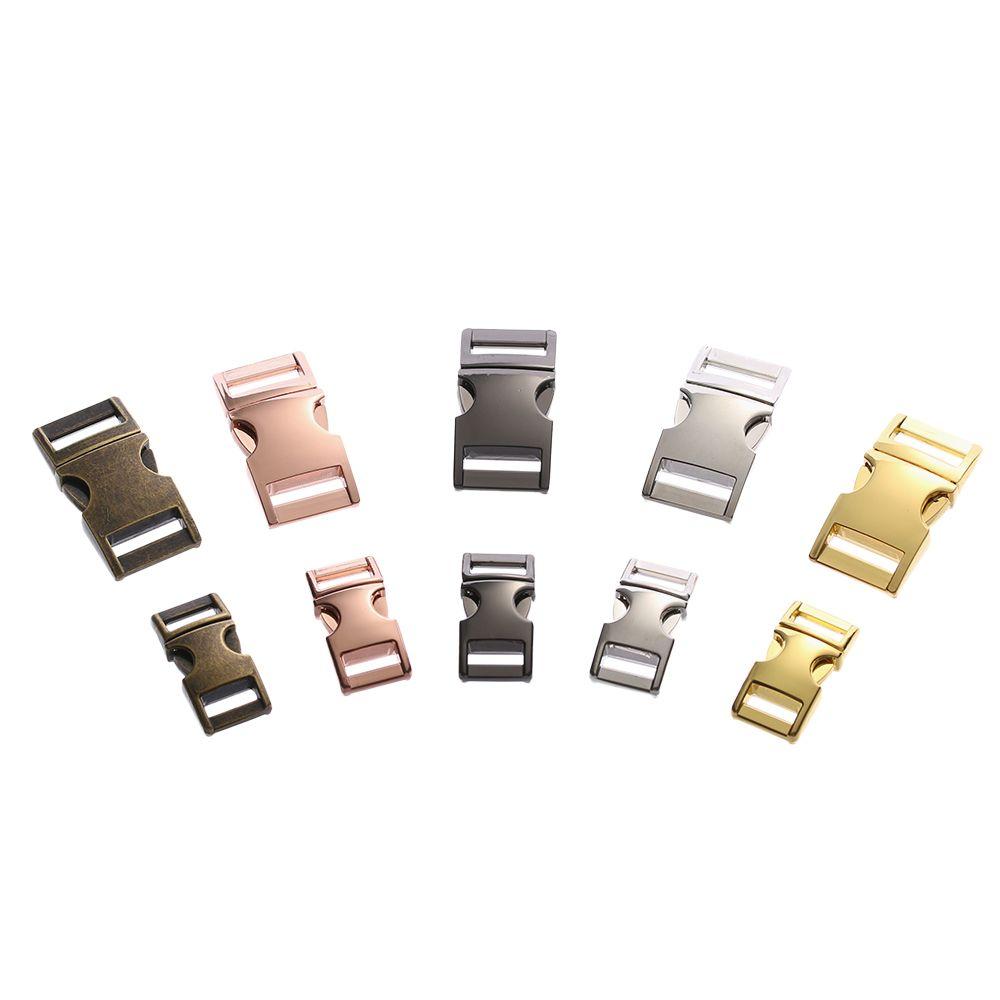 1pc Hot DIY Paracord Bracelet Metal Curved Pets Collar Backpack Bags Accessories Side Release Buckles Webbing Hardware Part