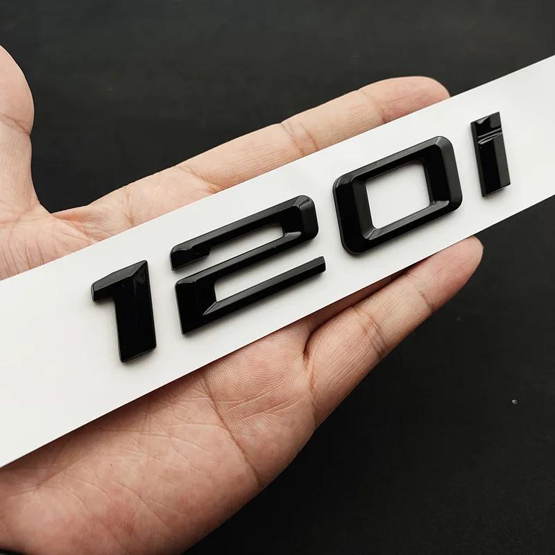 3D ABS Black Logo 114i 116i 118i 125i 130i 135i 140i 120i Emblem Letters Sticker Car Trunk Badge For BMW F20 E87 F21 Accessories BS5