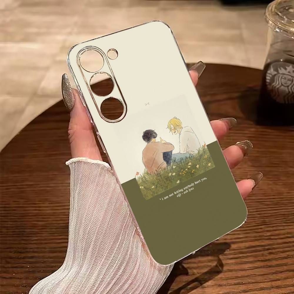 B-BANANA- FISH Clear Phone Case for Samsung Galaxy A71, A70, A52, A51, A40, A30