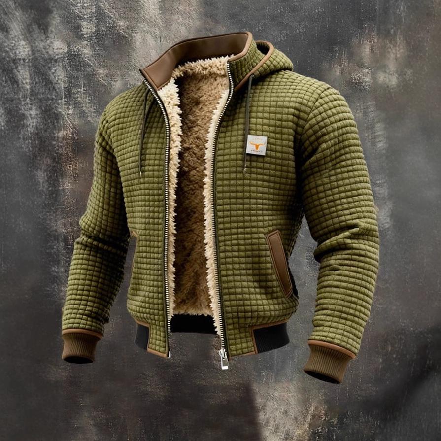 European and American Plus Velvet Hooded Jacket for Autumn and Winter