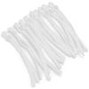 200pcs Elastic Bands Adjustable Buckle Stretchy Earloop Rope String Cord for SewingWhite Flat