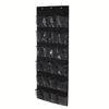 24 Bag Shoe Organizer, Sturdy Wardrobe Storage Rack Hangs On Door with 3 Metal Hooks To Store Shoes, Sneakers, Other Items