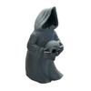 Ghost Skull with LED Tea Lights Halloween 3D Printed Skeleton Ghost Lamp Battery Operated Flickering Flameless Night Light for Home Table Decor