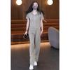 Summer Korean-style Loose Short-sleeved Fashionable Stylish Long Pants Two-piece Set of Cardigan Casual Sports Suit for Women
