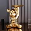 Ceramic Colorful Plating Bear Storage Box Home Living New Room Desktop Storage Tray Decorative Statue Money Box Ornaments