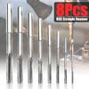 8Pcs HSS M35 M35 C0.5 3/4/5/6/7/8/9/10mm Reamer Machine Chucking Reamer Mill Cutter Tool High Speed Steel