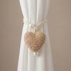 Curtain Tie Backs With Heart Shape And Pearl Pendant For Kids Room Decoration