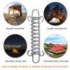 Aluminium Windseil Schnalle Hochfeste Federhaken Schnalle Camping Tragbare Outdoor Elemente für Camping Wandern