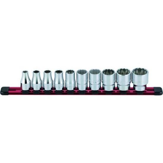 Mitroy Socket Wrench 1/2" Set, 10mm, 11-Piece Set, SH411M-A