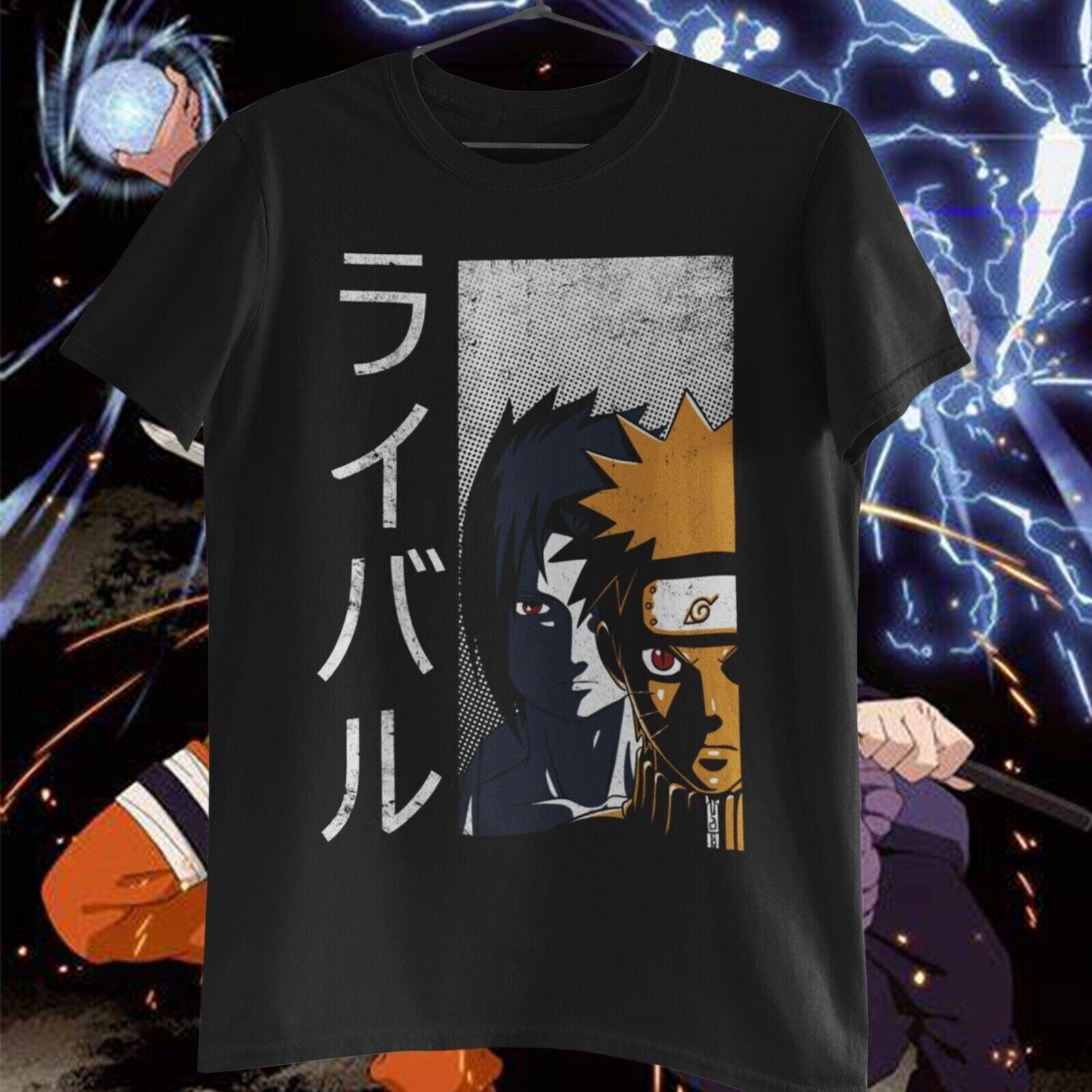 naruto sasuke new T-shirt shinobi ninja anime manga graphic tee M