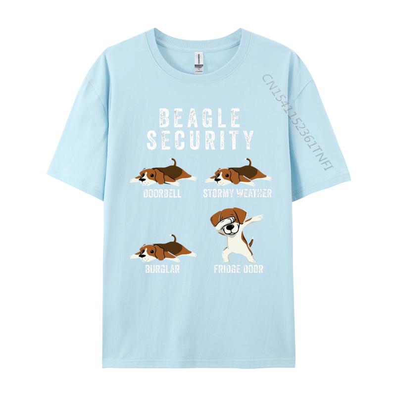 

Beagle Security Tshirt Cute Funny TShirt Cotton Tops Tees For Men Fitness TShirts Printed On 3xl Men Clothing 4XL