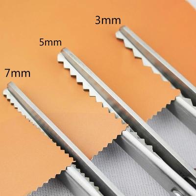 3 5 7 mm Stoffschneiderschere mit Wellenschliff, Zackenschere, Schere, Schere