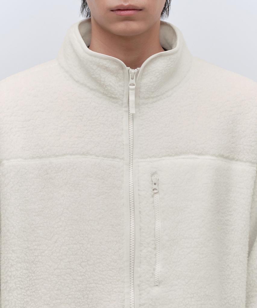 Musinsa Standard Essential Sherpa Fleece High-Neck Jacket [Ivory]
