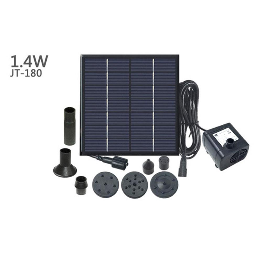 Solar Water Pump Solar Garden Fountain Solar Panel Powered Water Fountain Pool Pond Garden Water Sprinkler Sprayer 1.4W