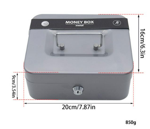 Creative Handheld Piggy Bank: Small Lockable Coin Storage Box with Key