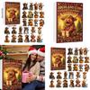 Highland Cattle Christmas Countdown Calendar Acrylic Ornament Set For Festive Decor And Gifts