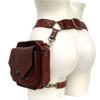 Punk Retro PU Waist Bag Casual Small Square Hip Packs For Women's  Multi-function Outdoor Leg Phone Pouch
