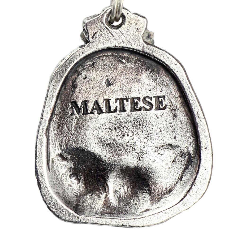 Maltese - Dog necklace, unique jewellery for the dog fan, unique adder pendant by Art-Dog brand