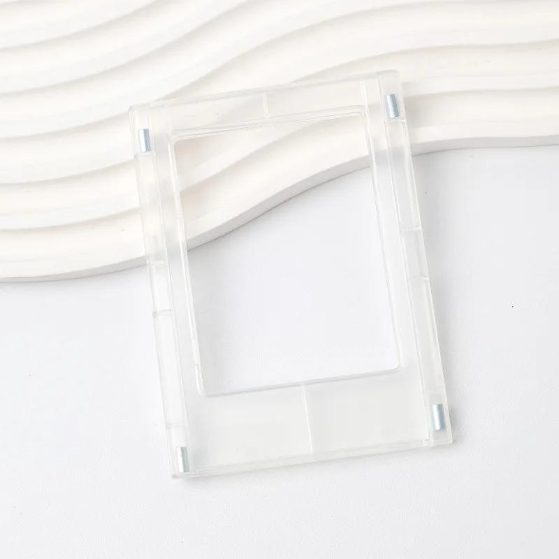 5pcs/10pcs Magnetic Photo Frame, 3-Inch Color Refrigerator Magnet, Compatible With Fuji Instax Mini Photo Paper.