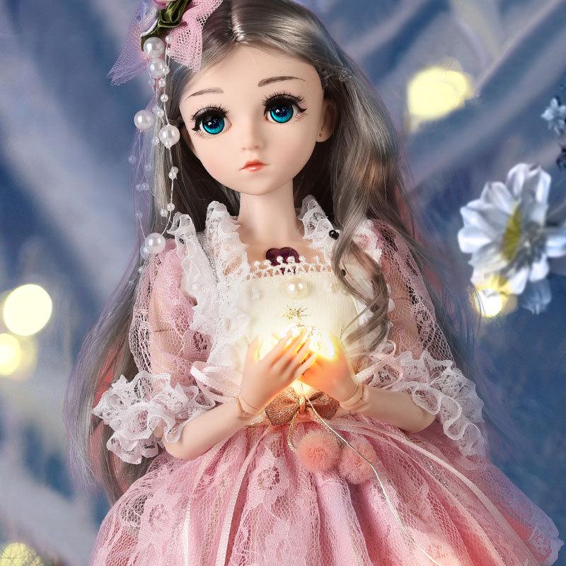 

Новинка 2021 года, элегантные куклы BJD 45 см с одеждой, красивые игрушки ручной работы, силиконовая кукла реборн, игрушка в подарок
