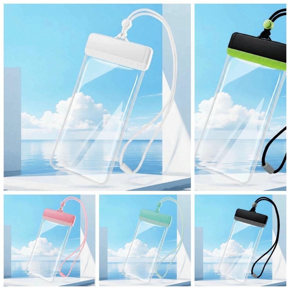 Adjustable Strap Waterproof Phone Pouch Sealed Lightweight Crossbody Dry Bag Contrasting Colors Large Capacity PVC Storage Pack