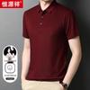 Men's Silk Blend Casual Polo Shirt
