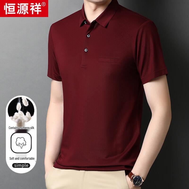 Men's Silk Blend Casual Polo Shirt
