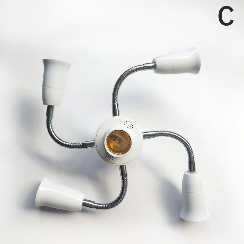 

Регулируемый белый E27 цоколь разветвитель светодиодных ламп держатель конвертер