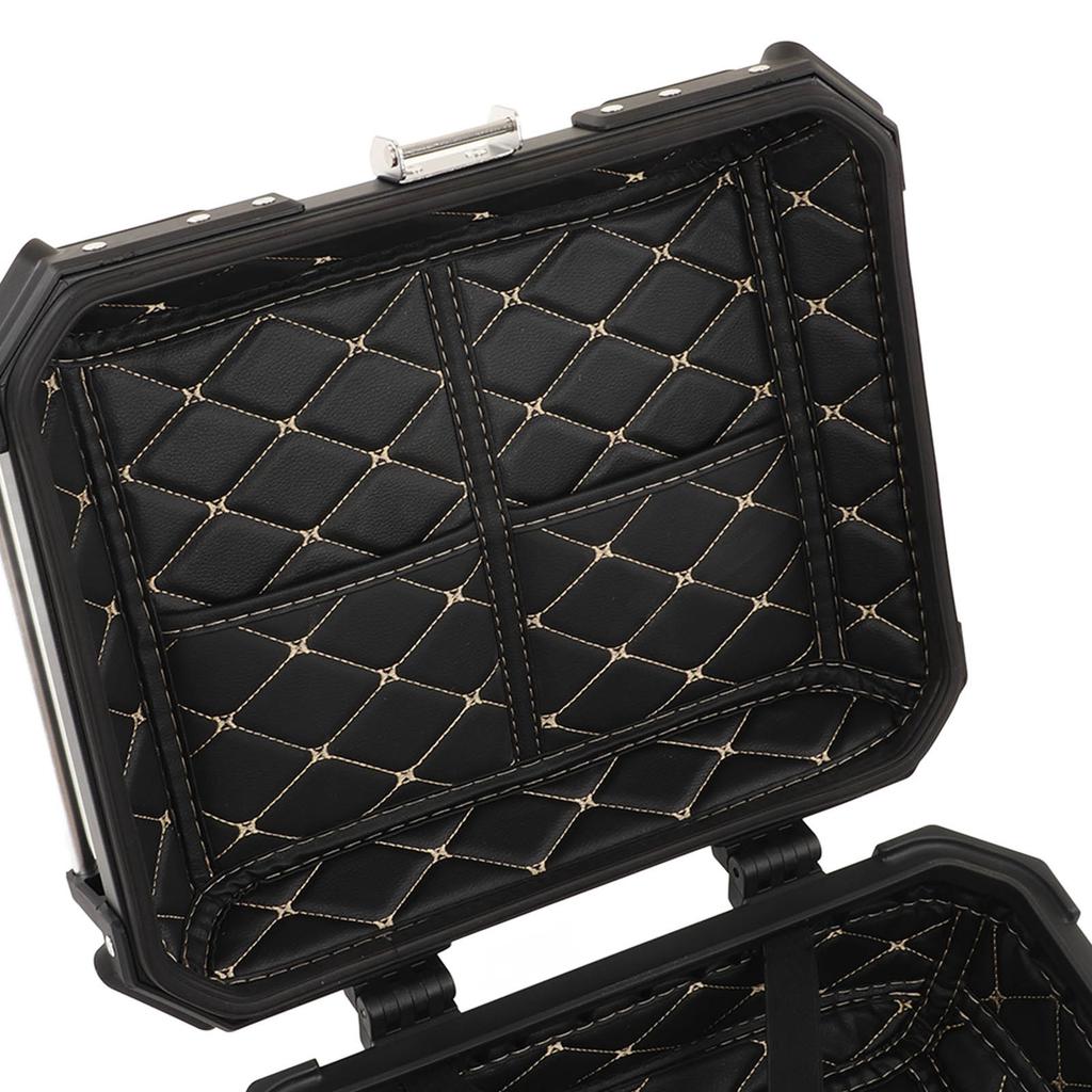 Motorcycle Luggage Box with Removable Base and Liner 28L Large Capacity Shockproof