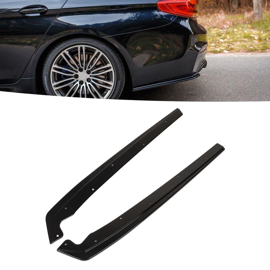 Car Rear Bumper Lip Rear Bumper Spoiler Glossy Balck Rear Bumper Side Splitters Flaps for 5 Series G30 G31 Sport 2017‑2025