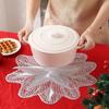 Decoration Heat Insulation Christmas Table Placemat Anti-scald Anti-slip Flower Dining Mat Coaster Glossy Cup Mats Craft