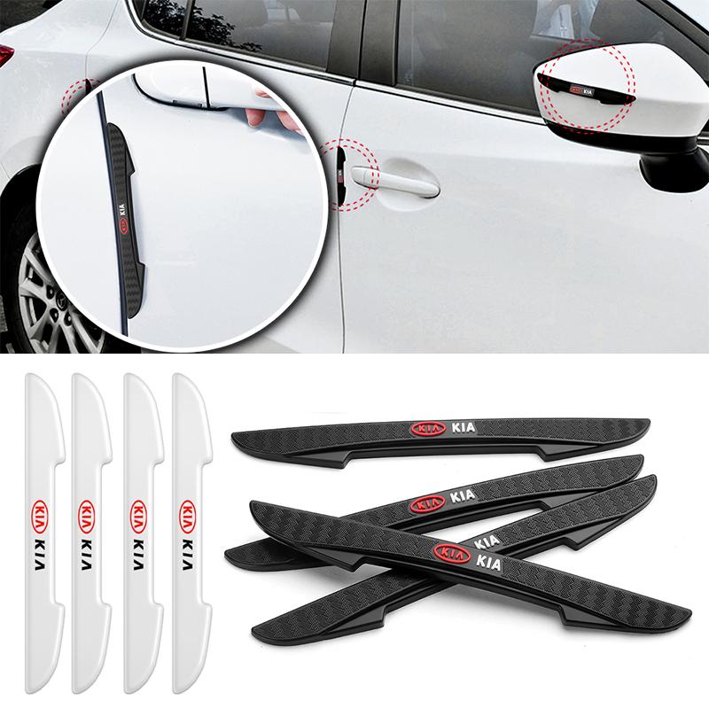 AHJ1 4pcs Car Door Edge Protector Stickers Anti Collision Strips For KIA Rio Ceed Sportage Cerato Soul Sorento Picanto Optima K4 K5
