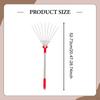 Garden Rake Stainless Steel Lawn Tool Telescopic Weed Removal Practical Soil Spreading