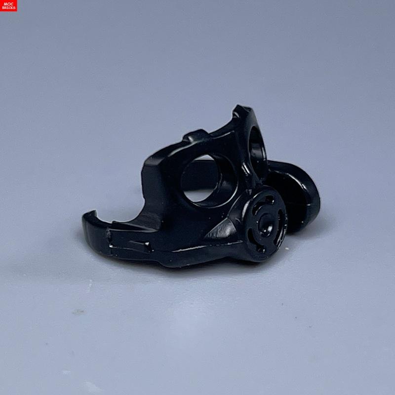 20pcs Black gas mask experiment 4cm Figure wear Headset Headgear Learning Construction Bricks Assembled Playthings Plastic Material Dolls Playthings