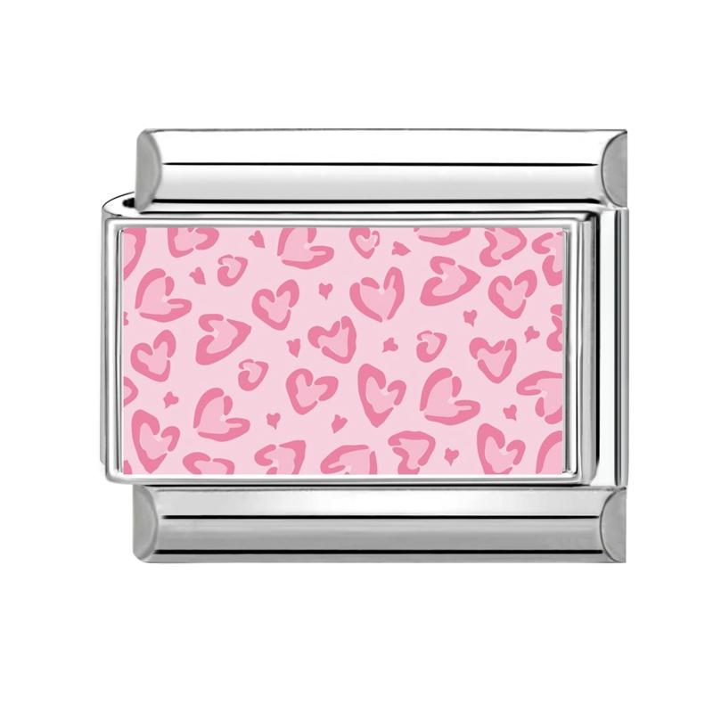 Lovely Y2K Dog Cat Star Heart Sunrise Pink Italian Charm Bead Fit 9mm Stainless Steel Women Bracelet DIY Making Jewelry Gifts