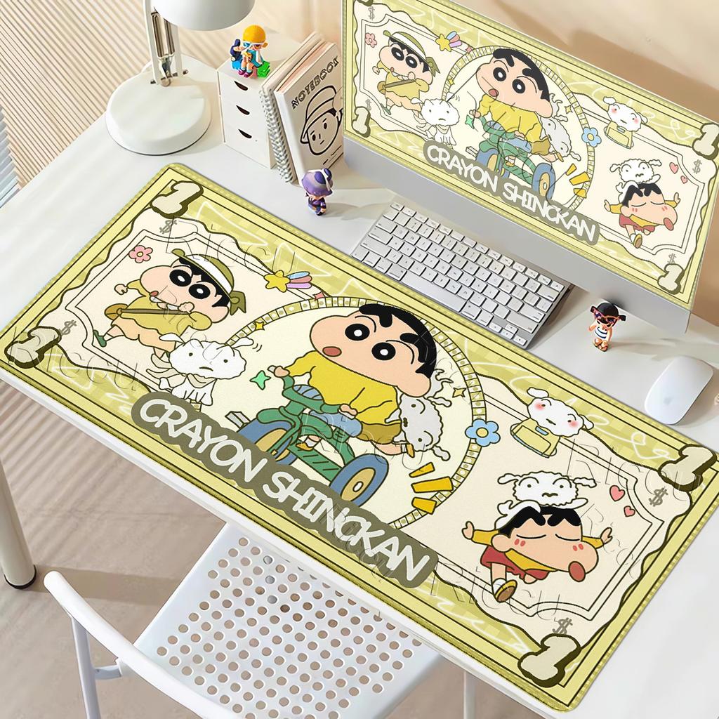 XXL Anime Lovely C-Crayon Shin-chan Pattern Mouse Pads Kawaii Cartoon Rubber Rug Gaming Table Laptop Computer Keyboard Desk Mats