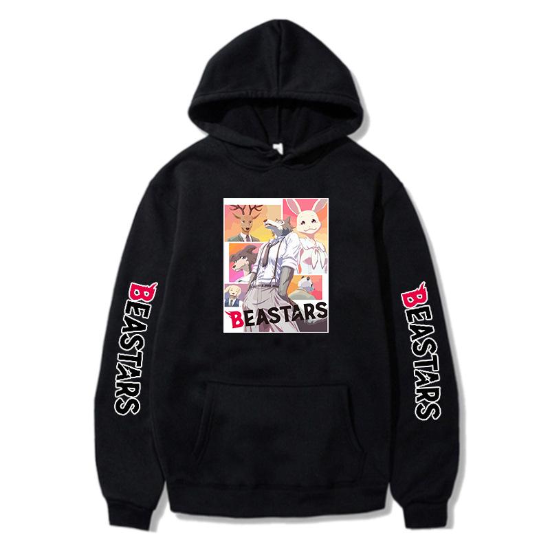 BEASTARS Autumn/Winter Cotton Pullover Hoodie - Casual Plus Size Streetwear