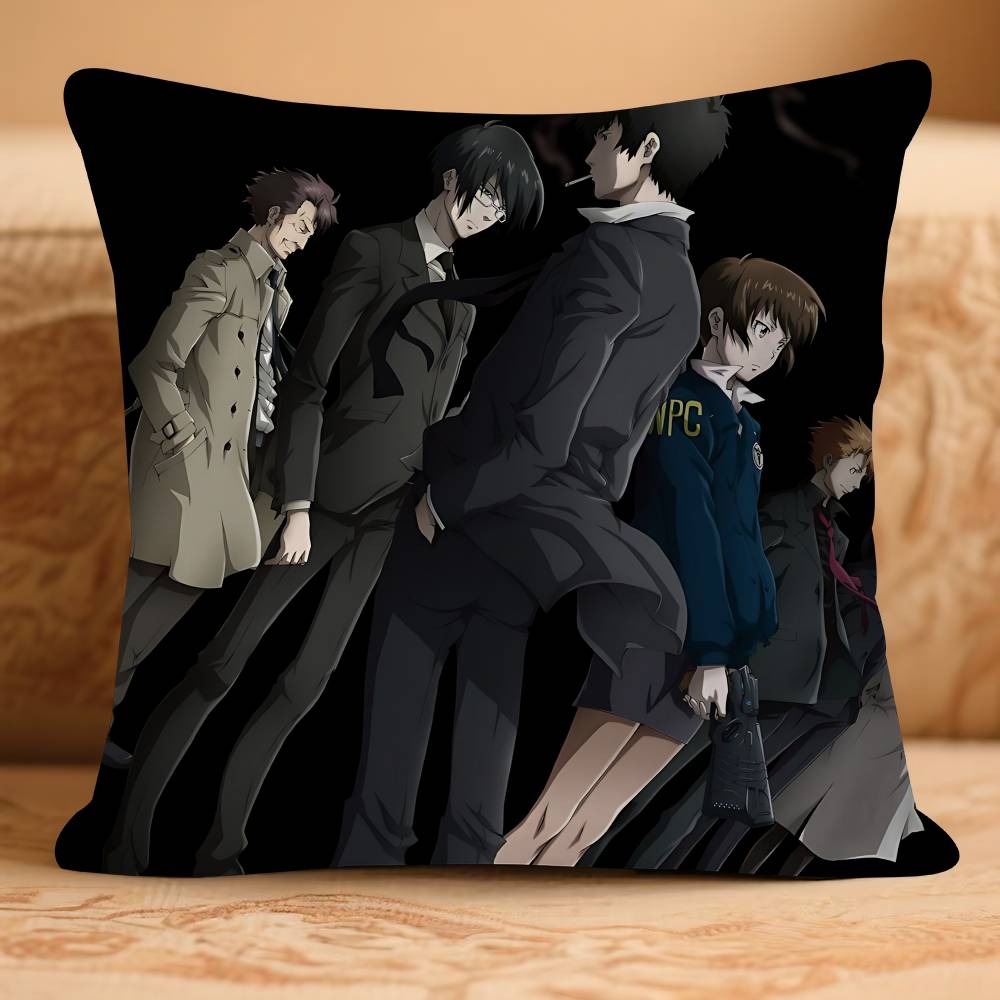

Anime PSYCHO-PASS Pillow Gift Home Office Decoration Bedroom Sofa Car Cushion Cover Case 45x45 16x16Inch