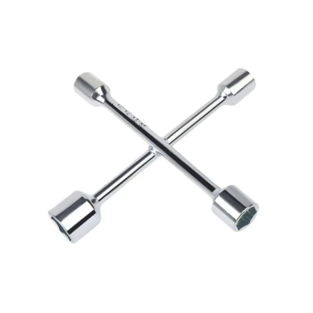 Metal Tire Wrench Silver Socket Wrench Portable Cross Wrench  Household Disassembly