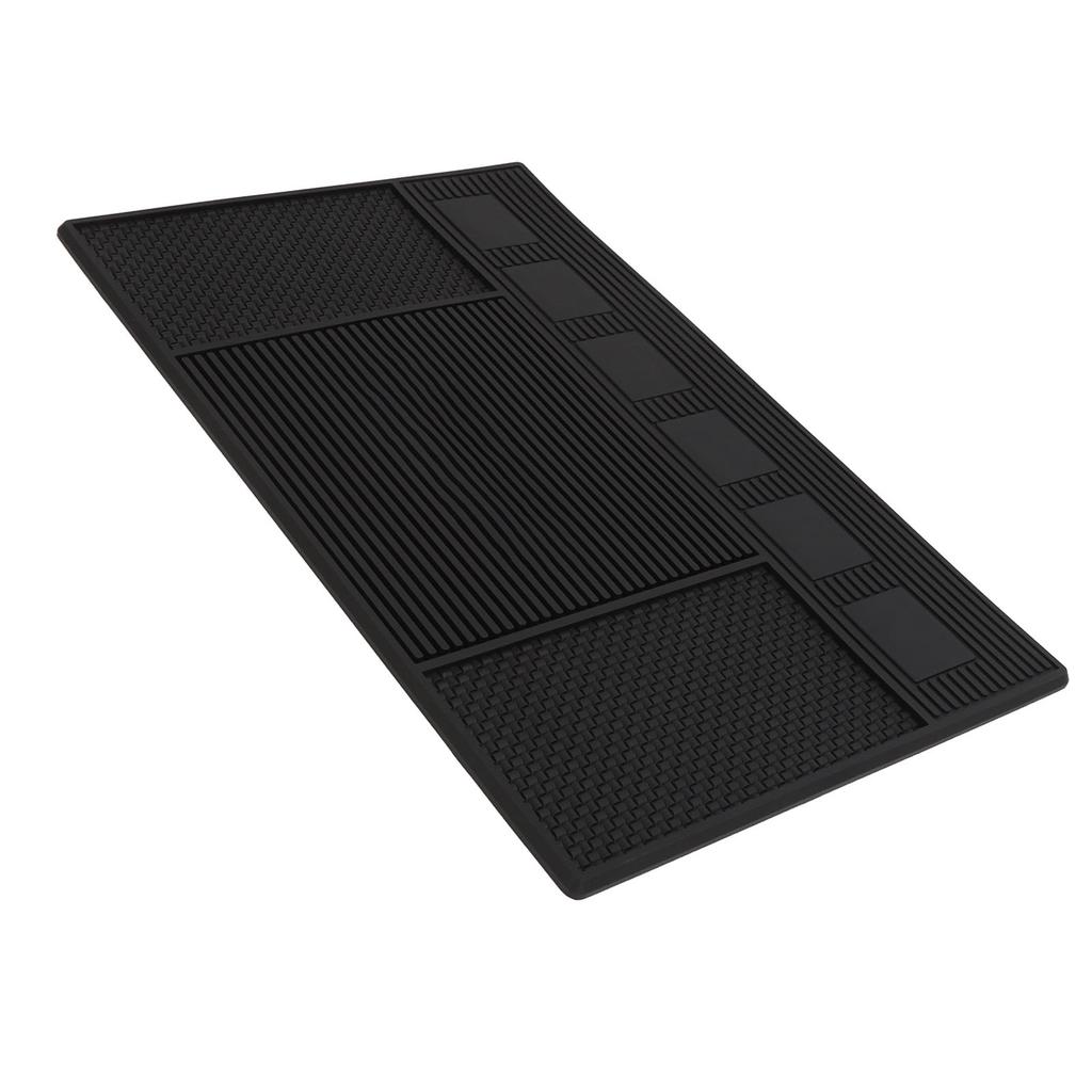 Barber Tool Organizer Mat Prevent Slip Silicone Hair Tool Mat Work Station Pad for Salon Barbershop
